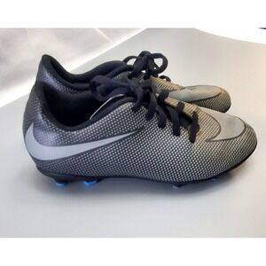 Nike JR Bravata II FG‎ Soccer Cleats Black/Volt 844442-004 SIZE 2.5